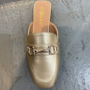 Gold Women's Loafers